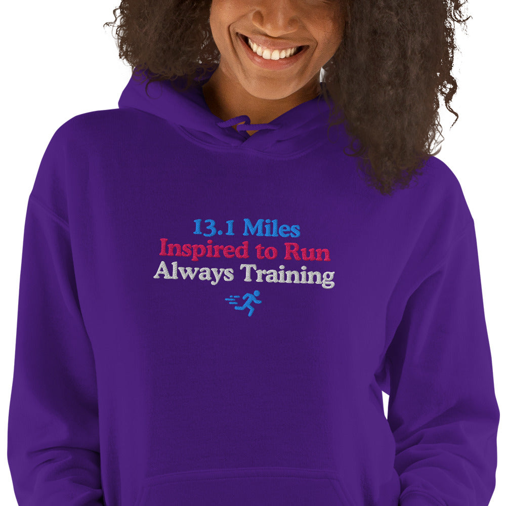 13.1 Miles Inspired to Run, Always Training Hoodie