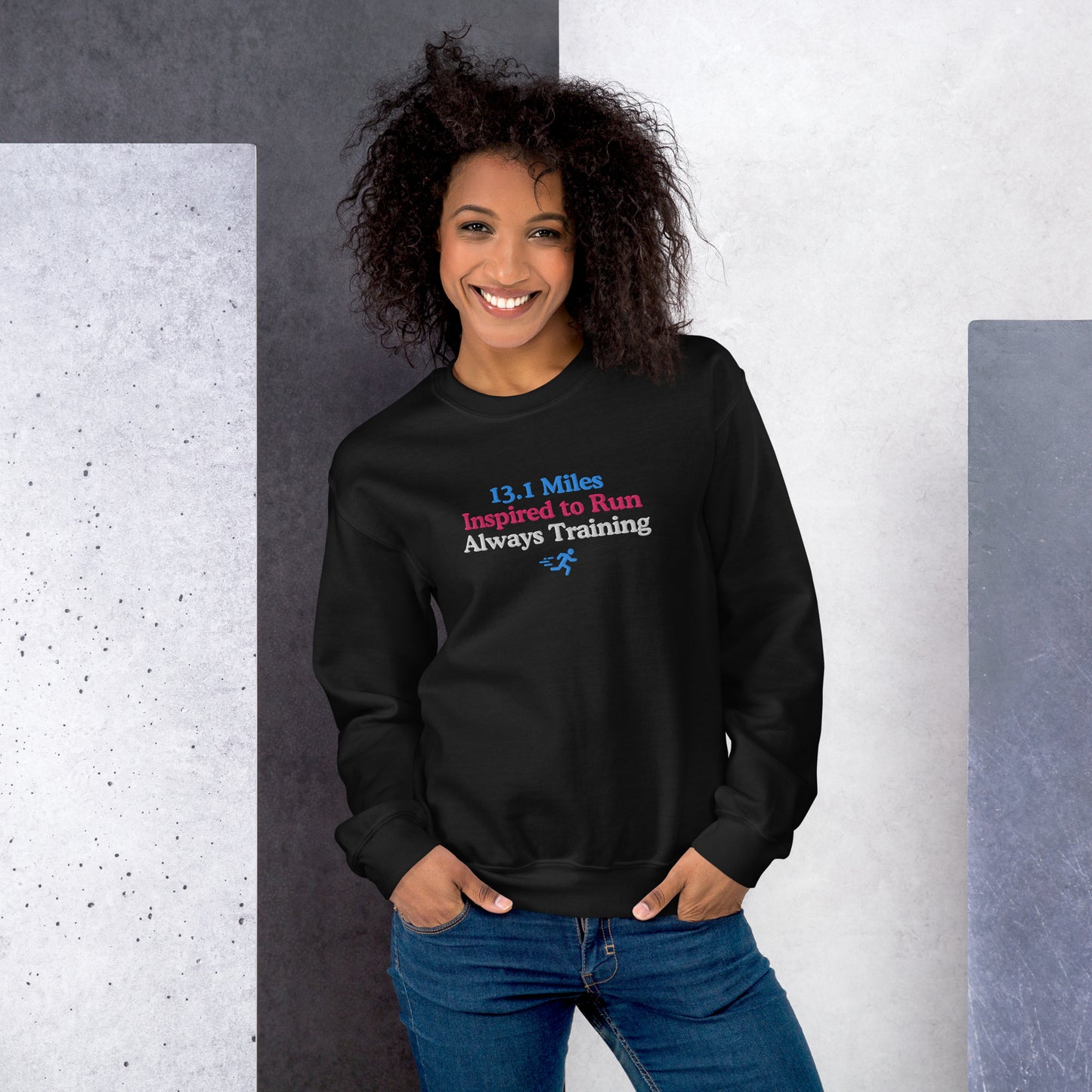 13.1 Miles Inspired to Run, Always Training Crewneck