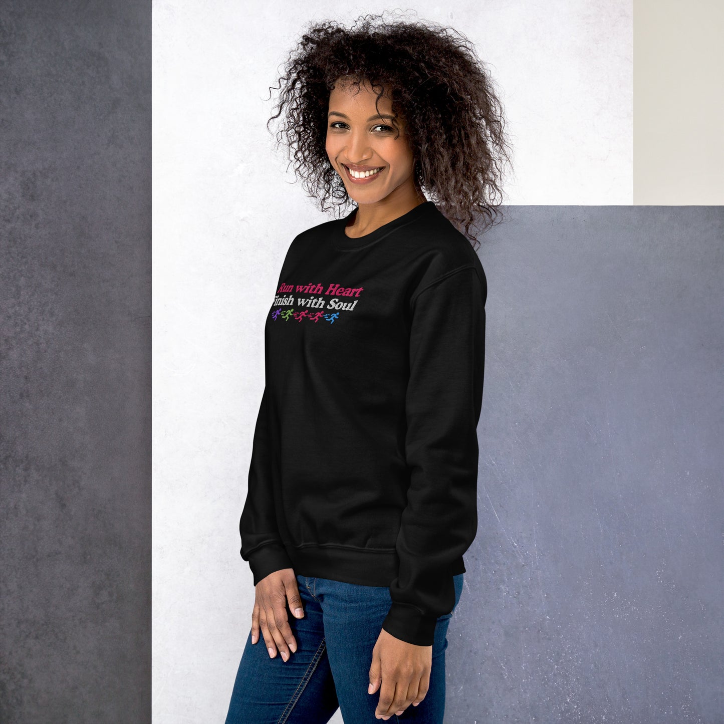 Run with Heart, Finish with Soul Crewneck