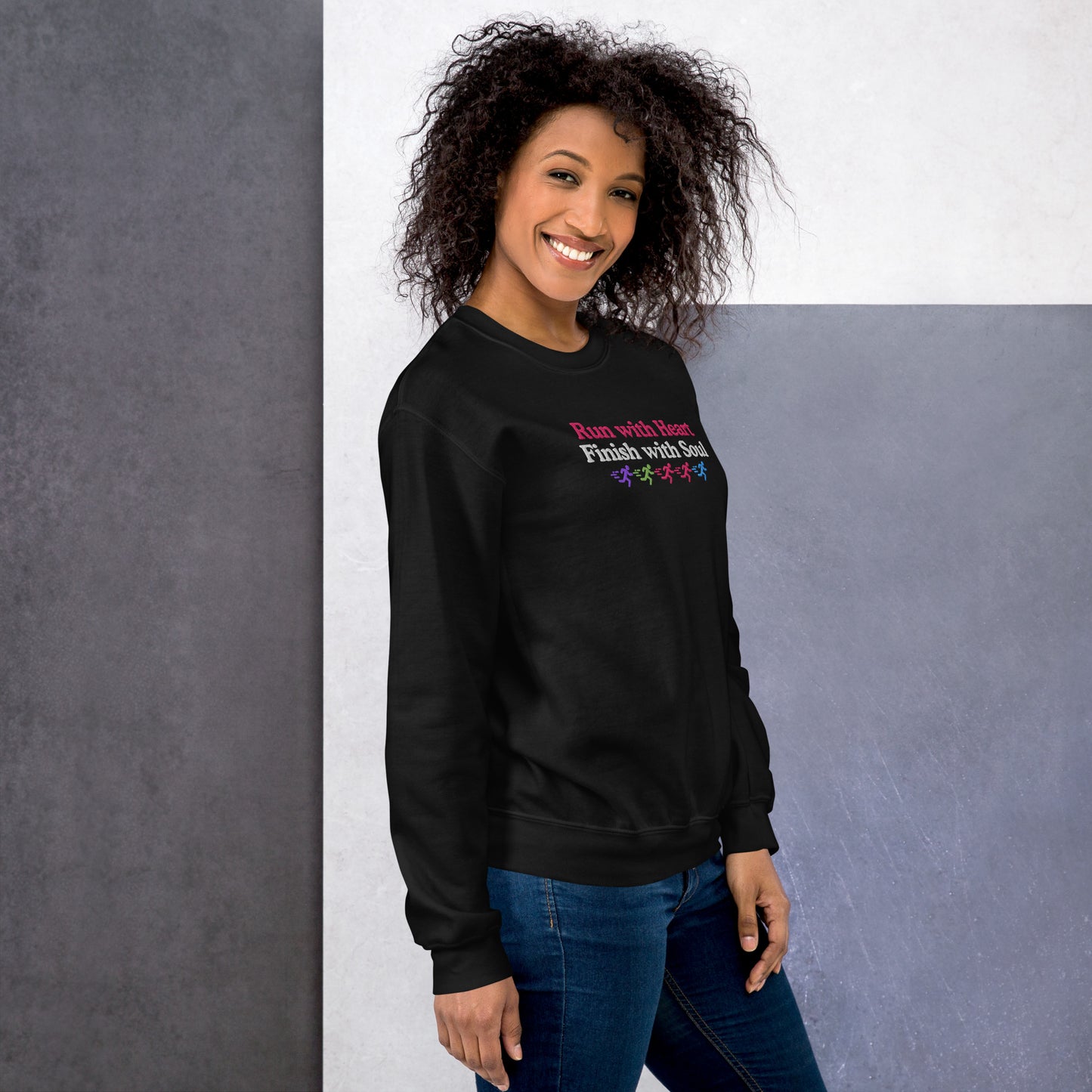 Run with Heart, Finish with Soul Crewneck