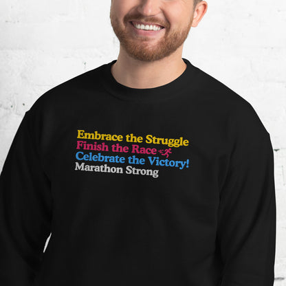 Celebrate the Victory of a Marathon Crewneck