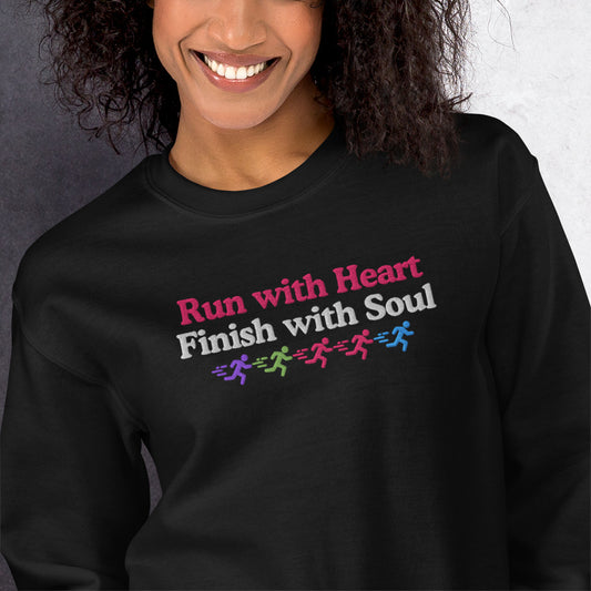 Run with Heart, Finish with Soul Crewneck