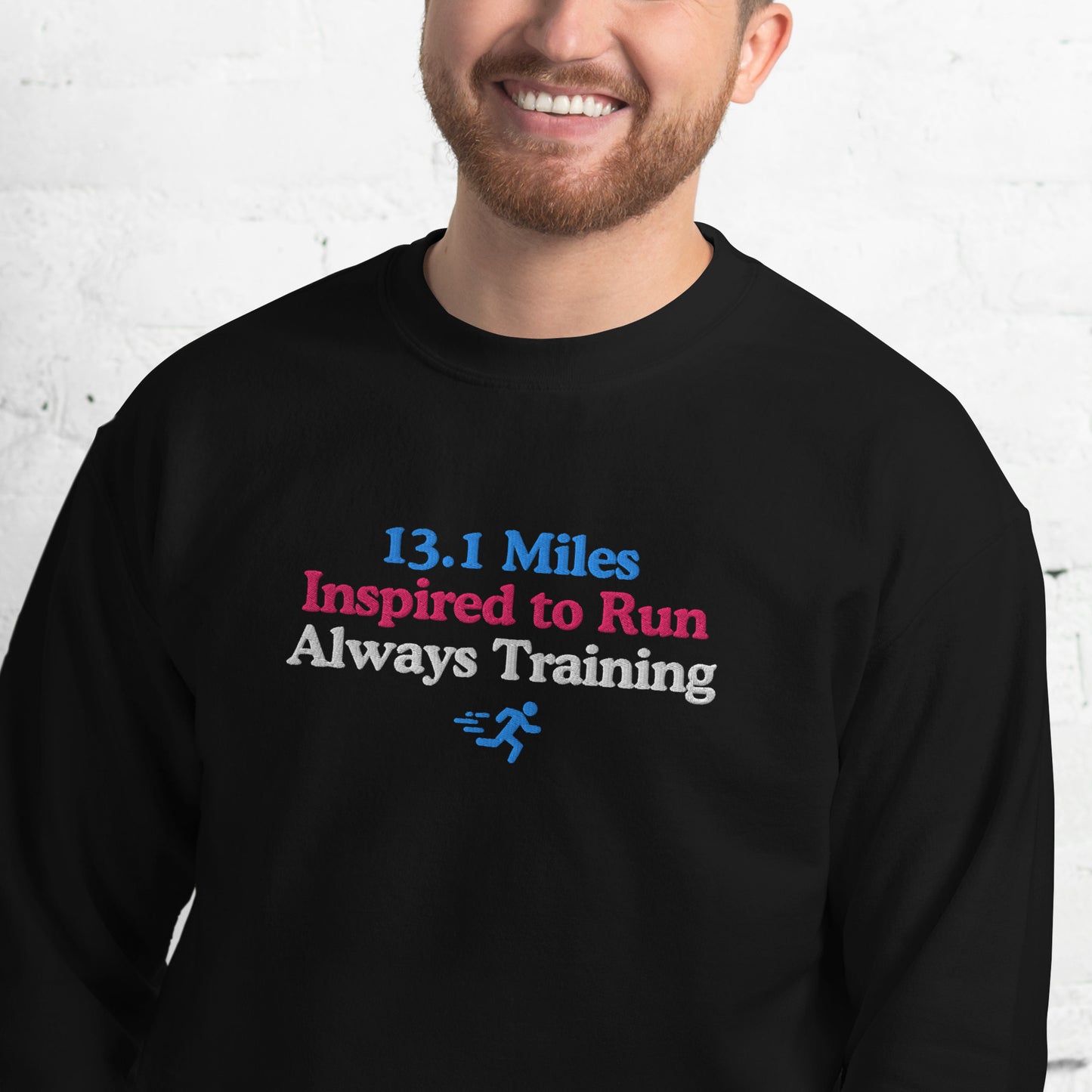13.1 Miles Inspired to Run, Always Training Crewneck