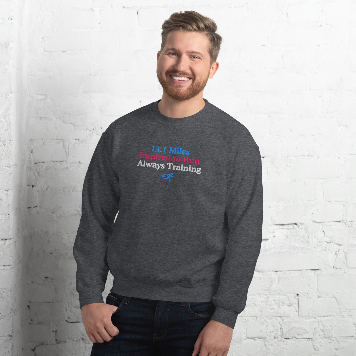 13.1 Miles Inspired to Run, Always Training Crewneck