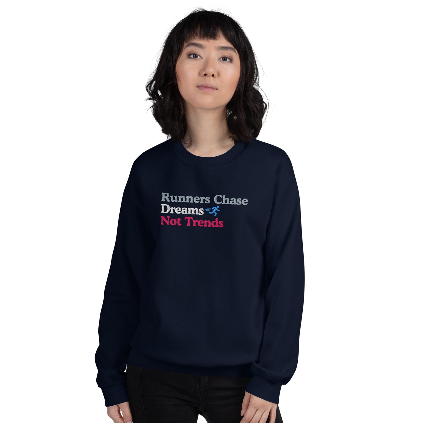 Runners Chase Dreams Not Trends Crewneck