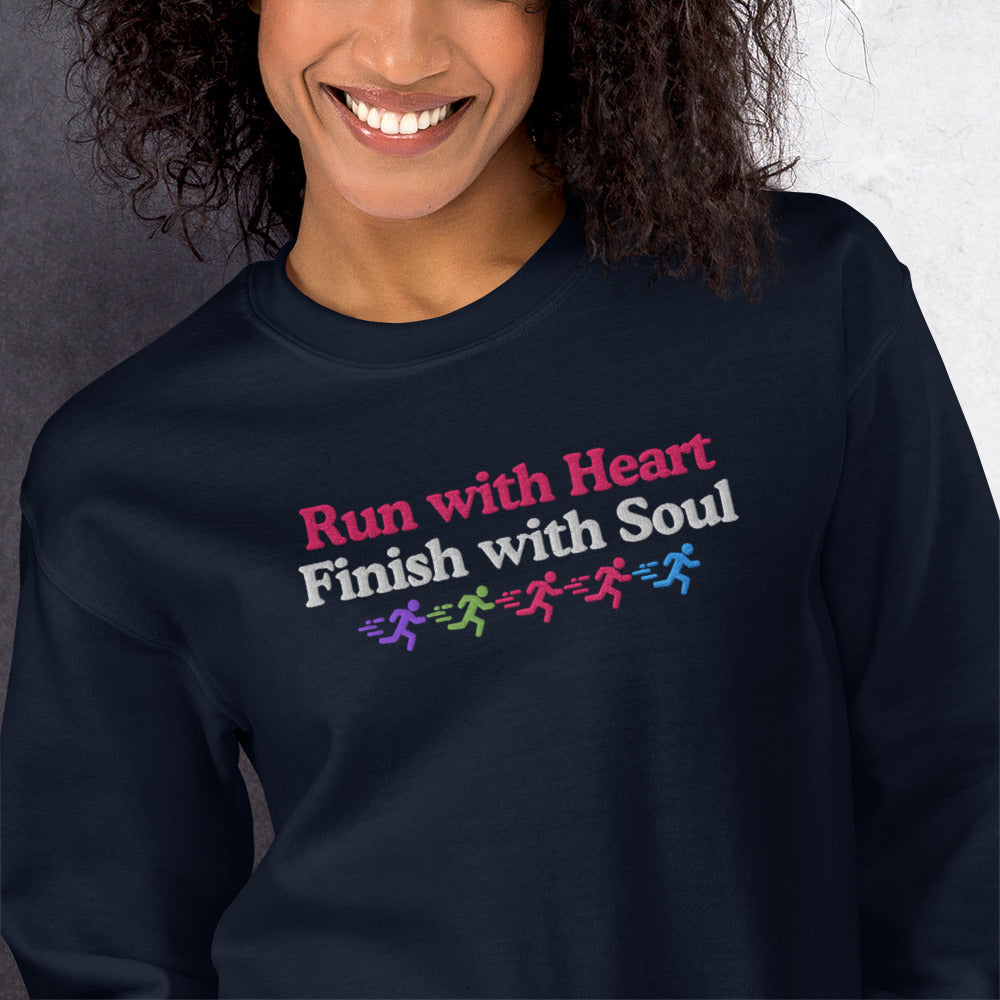 Run with Heart, Finish with Soul Crewneck