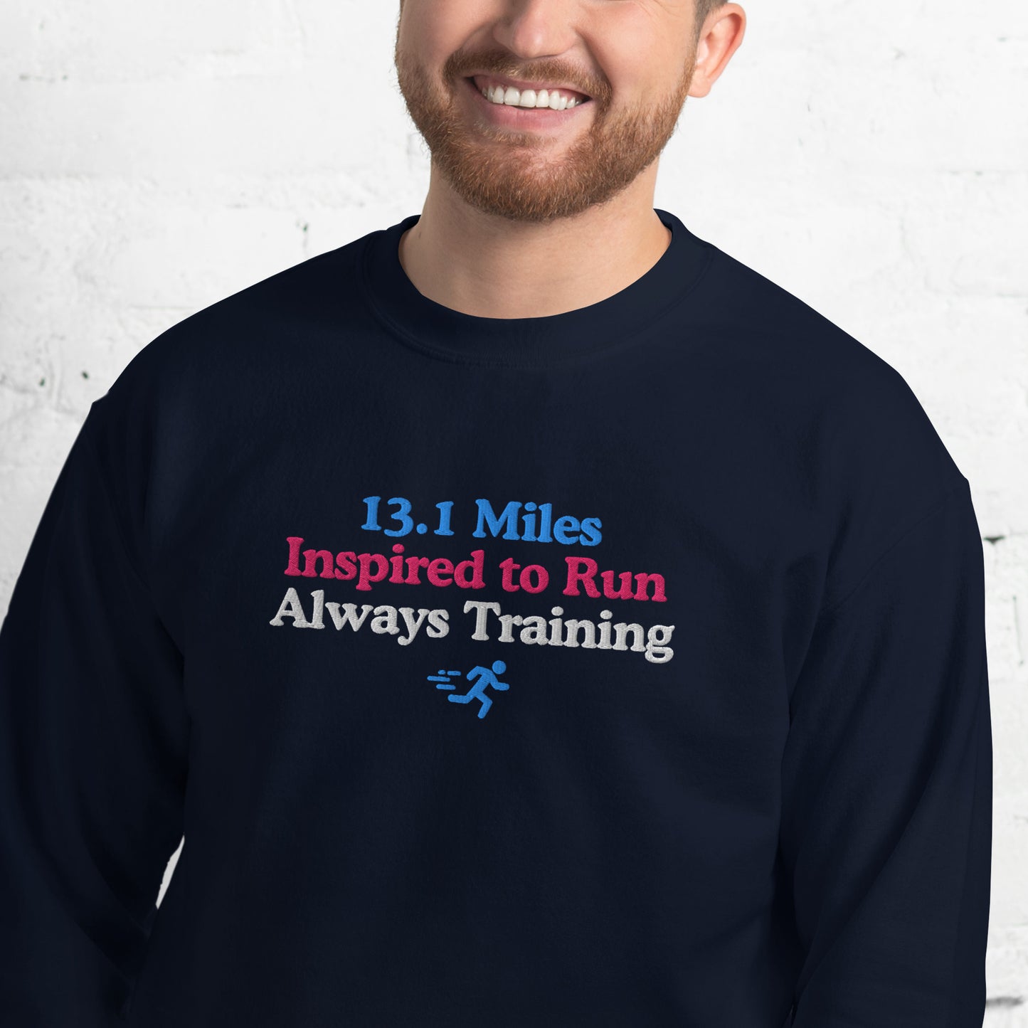 13.1 Miles Inspired to Run, Always Training Crewneck