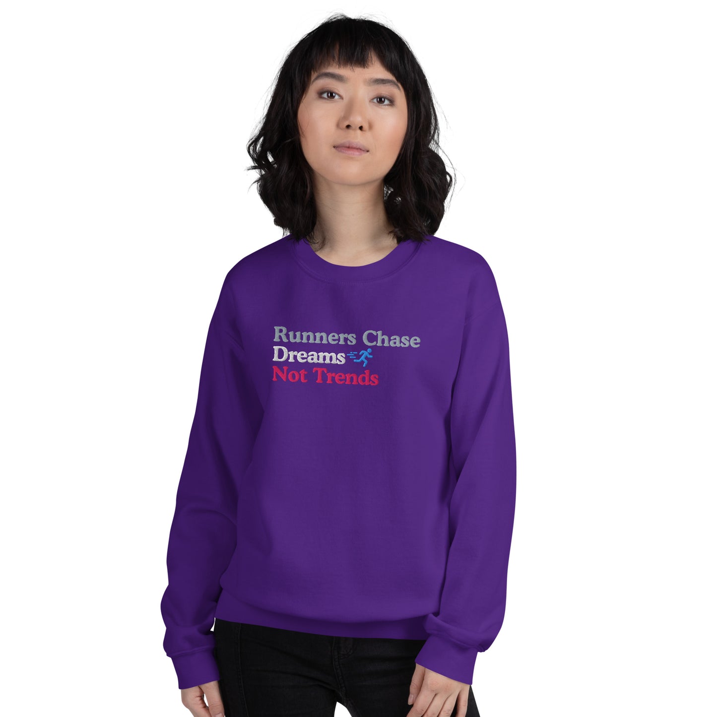 Runners Chase Dreams Not Trends Crewneck