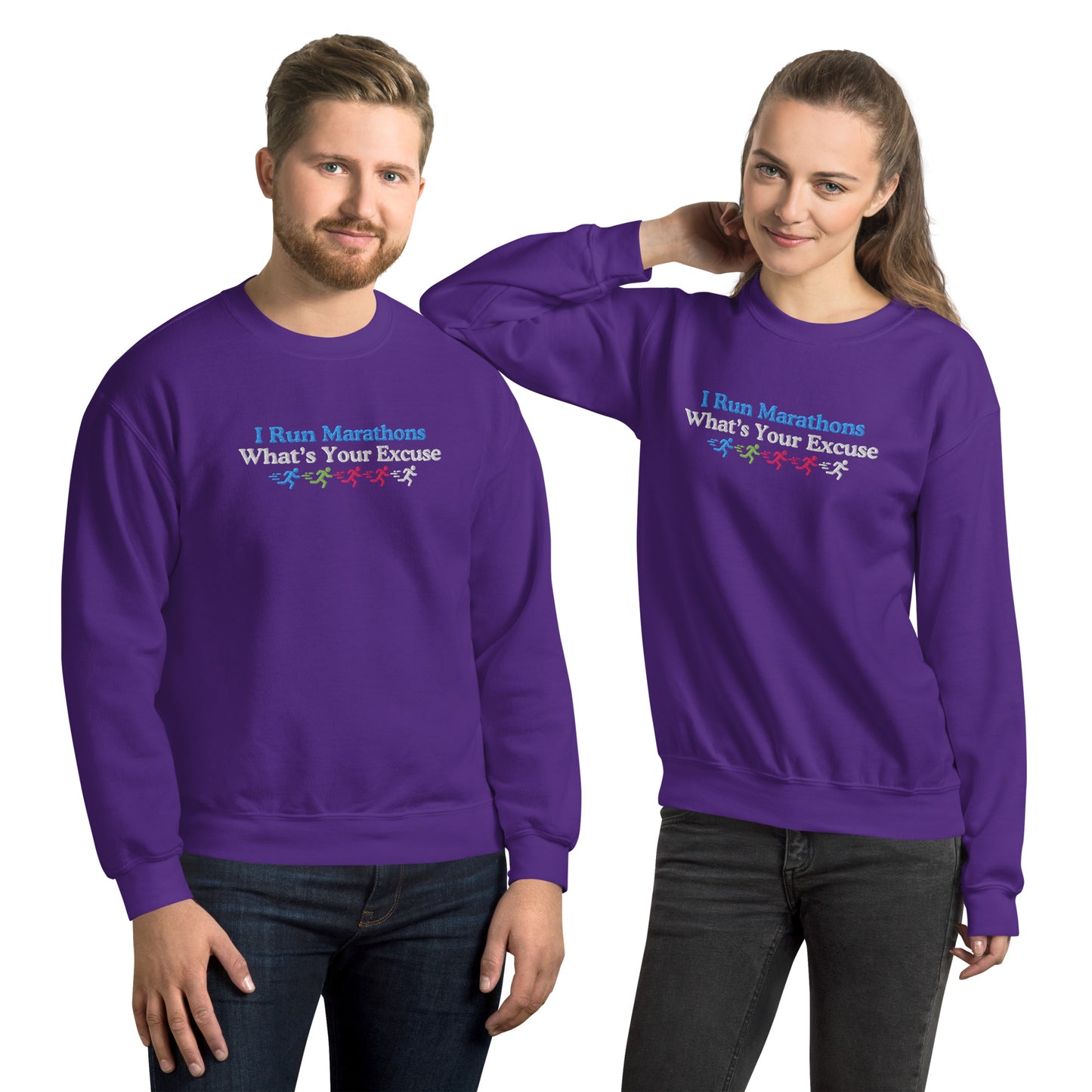I Run Marathons, What's Your Excuse Crewneck