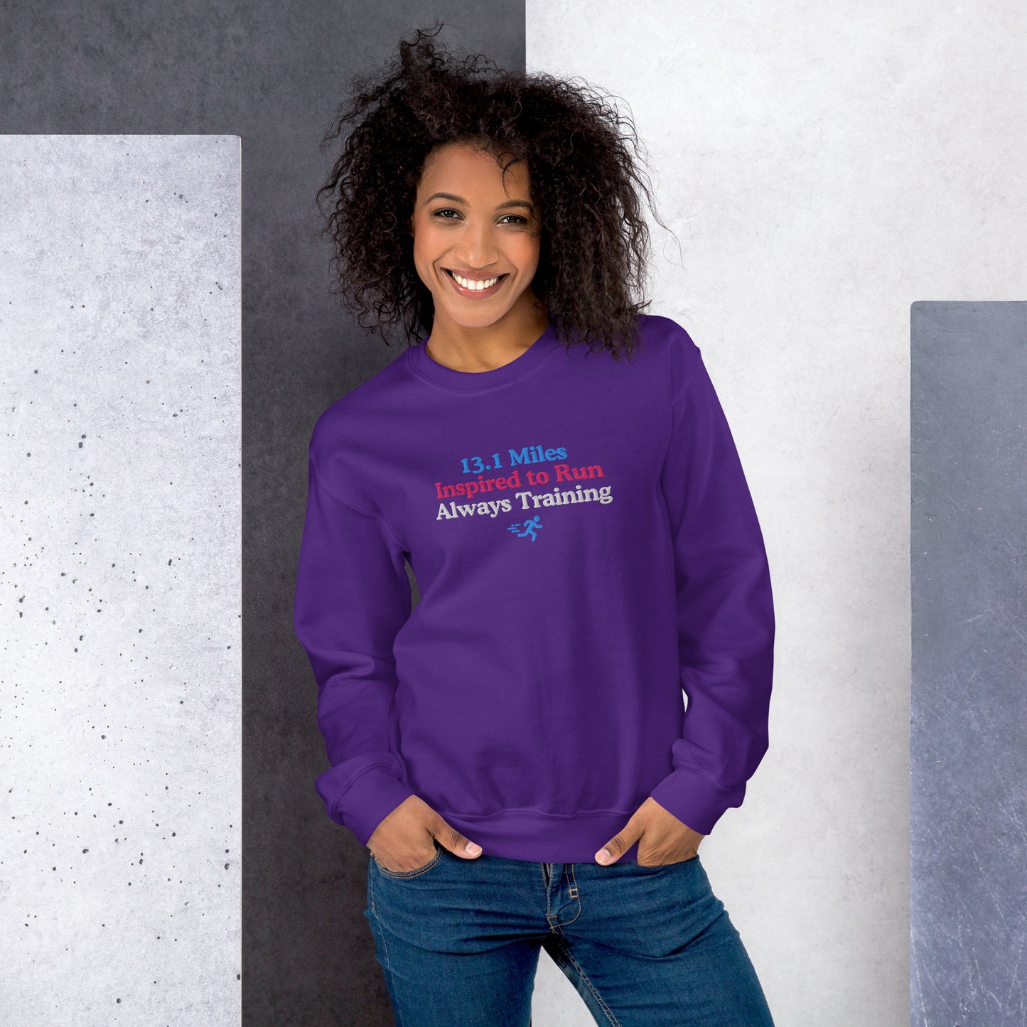 13.1 Miles Inspired to Run, Always Training Crewneck
