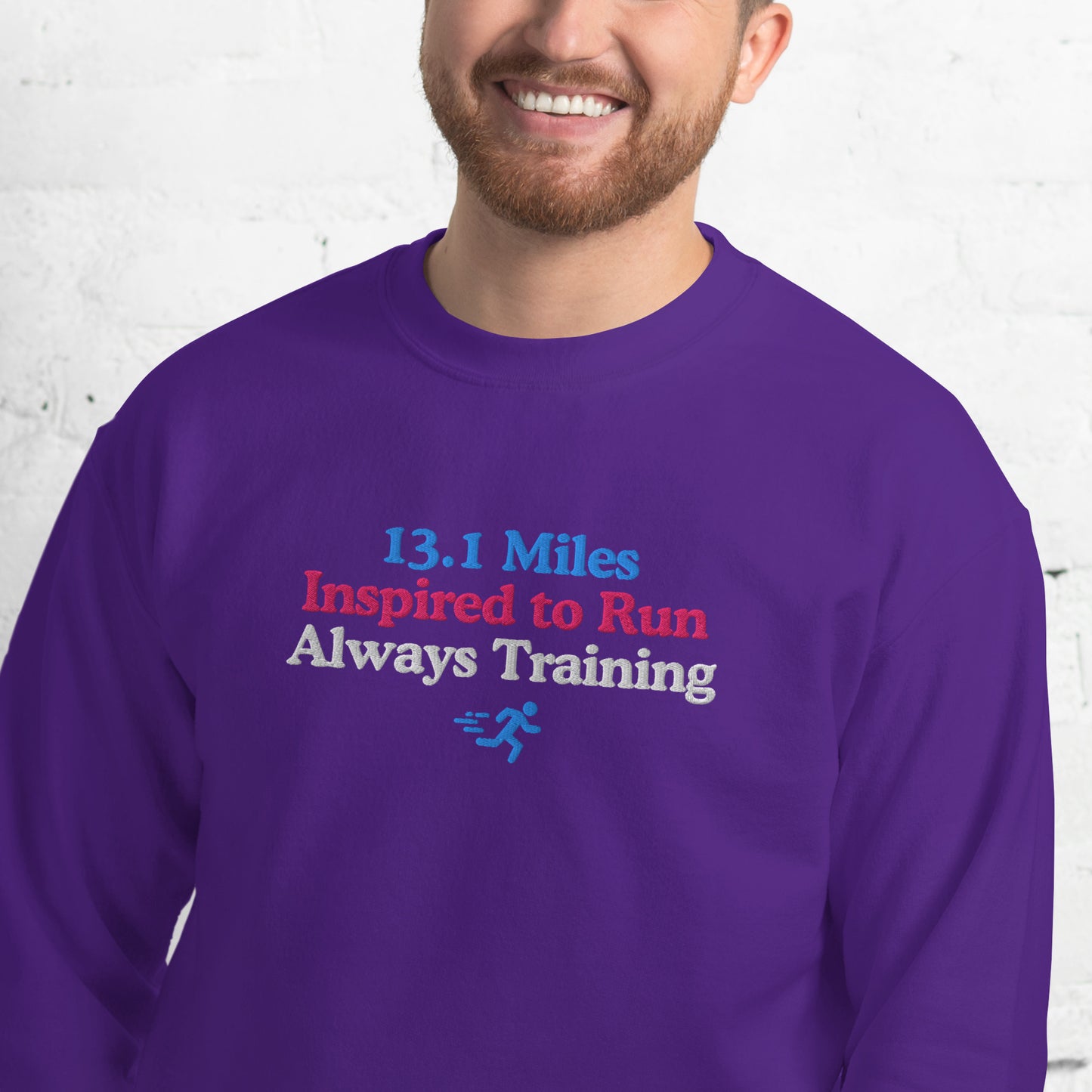 13.1 Miles Inspired to Run, Always Training Crewneck