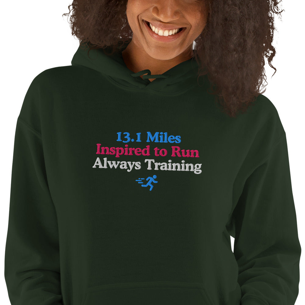 13.1 Miles Inspired to Run, Always Training Hoodie